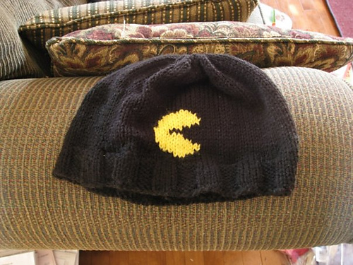 Back of cap showing Pacman himself!